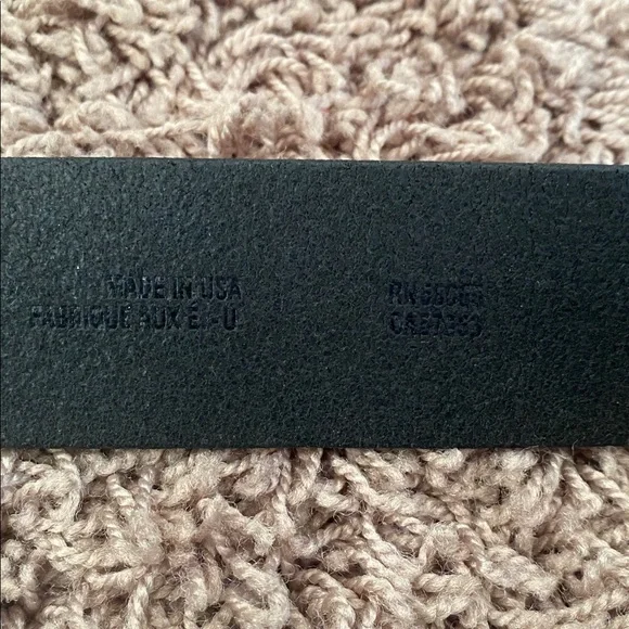 Men’s 1901 Leather Belt Black Size 34 - Picture 5 of 6